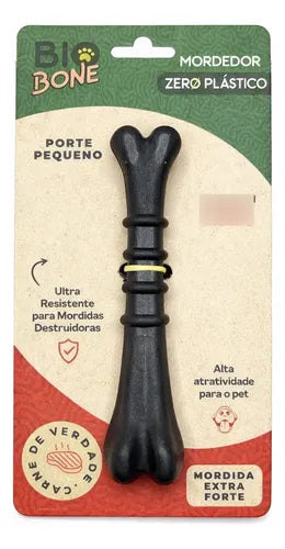 Mordedor De Cachorro Natural Biobone Ossinho Sabor Carne Marrom-escuro