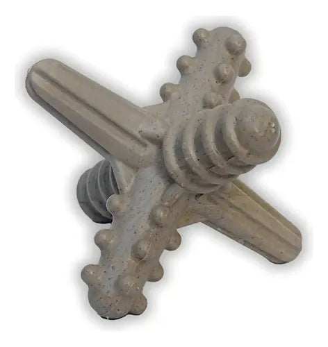 Mordedor Natural P/ Cães Pet Biobone Asterisco Zeroplastic P Cor Laranja - Mordida Moderada