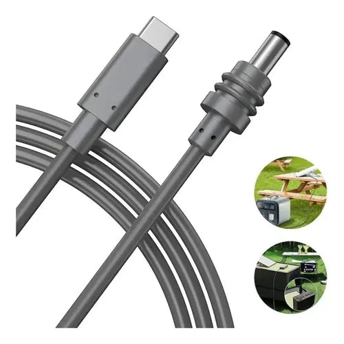 Cabo Usb-c Para Dc Starlink Mini 65w-100w Pd 2m 6.5ft